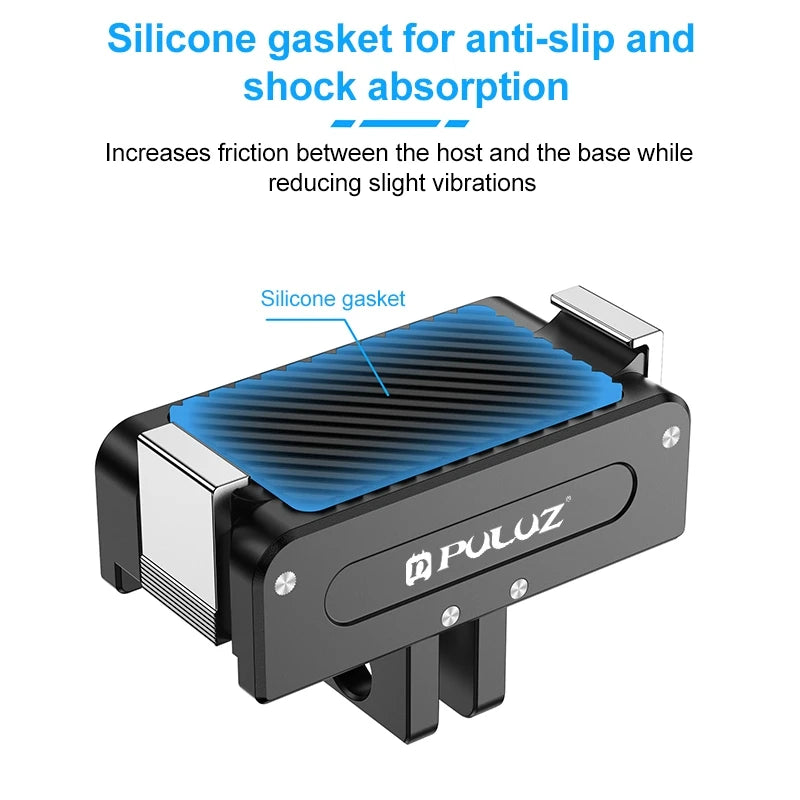 For DJI Osmo Action 5 Pro / 4 / 3 Aluminum Alloy ic Quick Release Metal Base for DJI Sport Action Camera Accessories