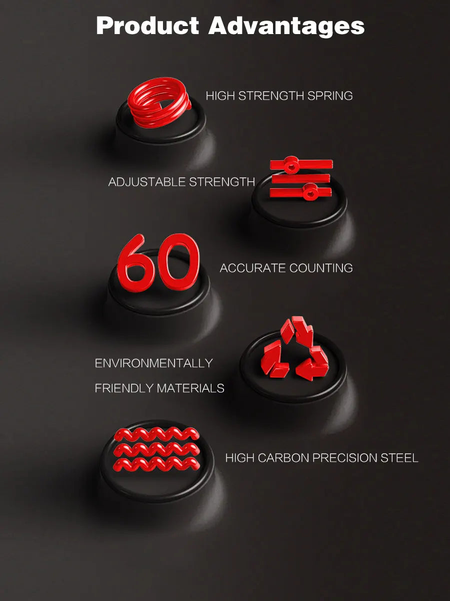 Grip Strength Trainer, Hand Grip Strengthener, Adjustable Resistance Forearm Strengthener, Perfect for Musicians Athletes