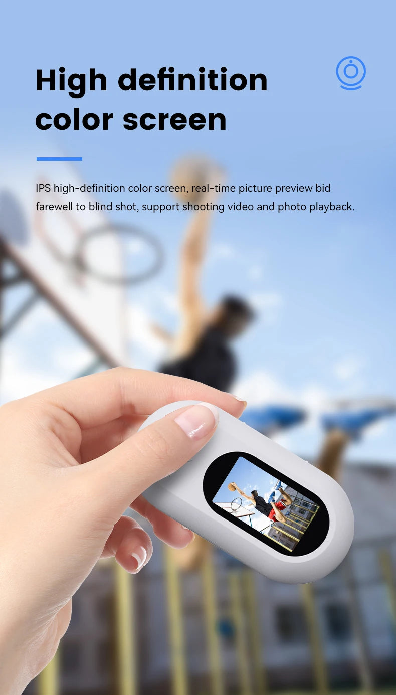 1080P Thumb Camera Portable Mini Action Camera megnetic Attraction Helmet Cam Pet Sport Video Recorder 0.96 Inch Display Bodycam