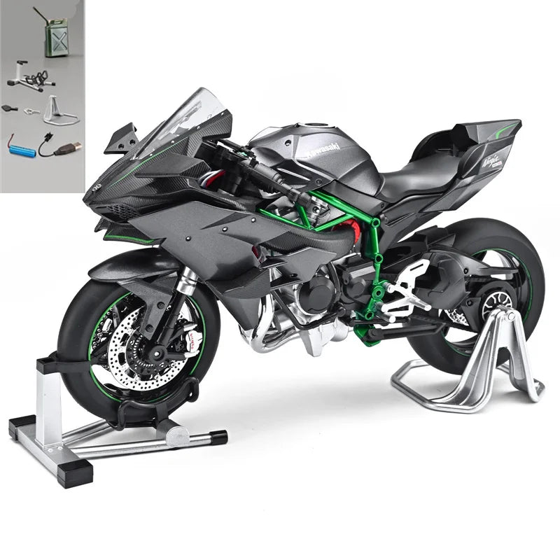 Key Control Diecast H2 H2R Sports Motorcycle Model 1 to 9 Scale