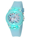 Cartoon Baby Unicorn Kids Watches Girls Toys Silicone Strap Flash Light Children Watch Clock Quartz Wristwatches