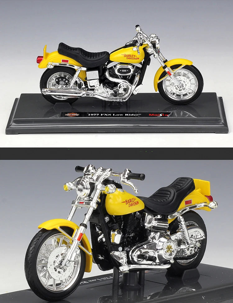 1 18 Scale Harley Davidson FXS Low Rider 1977 Diecast Motorcycle Model