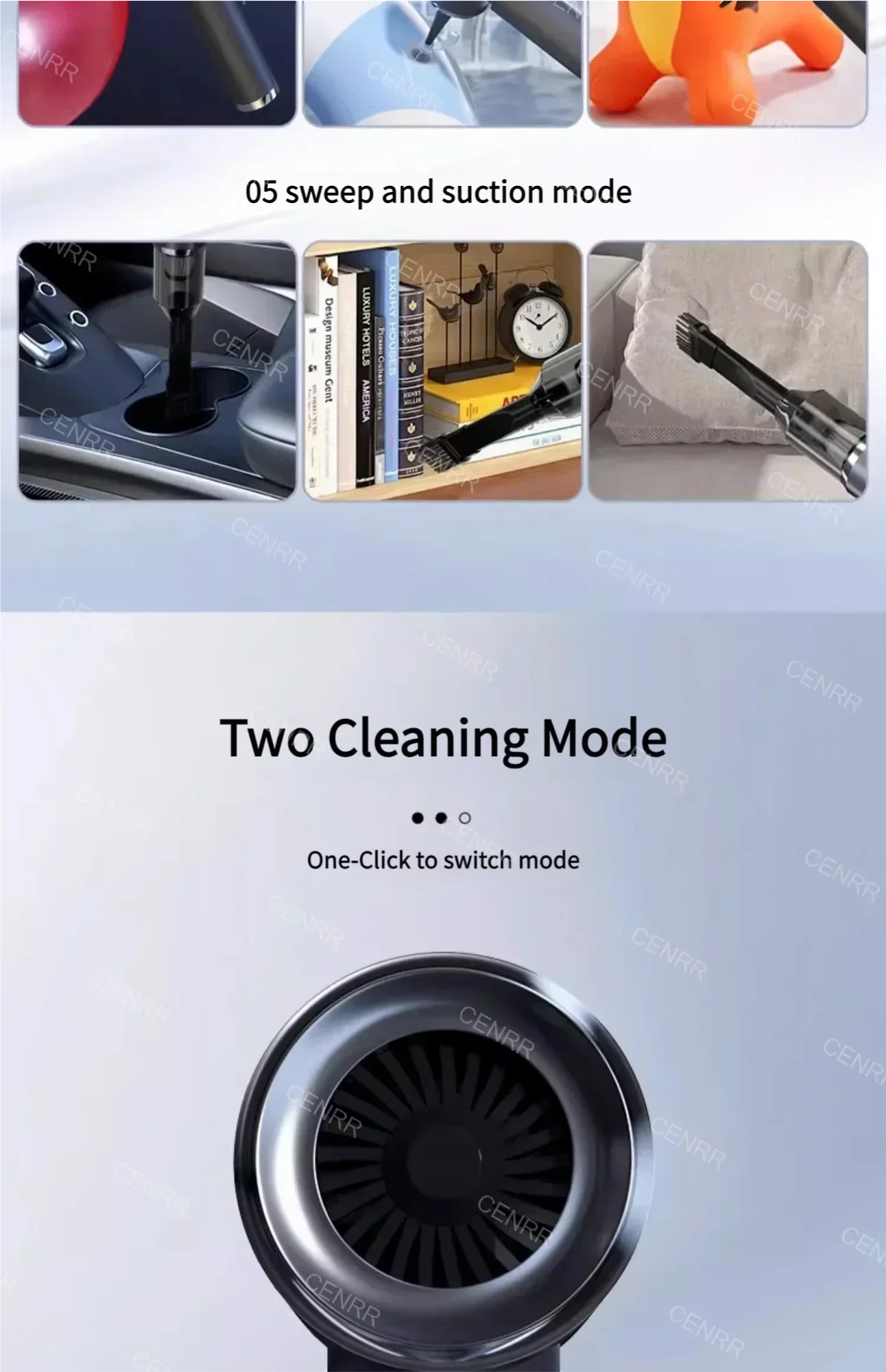 210000PA Car Vacuum Cleaner Strong Suction Wireless Cleaner Cordless High Suction Vacuum Cleaner Powerful Cleaning Machine