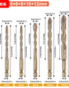 Hex Masonry Drill Bits 1/4 Shank Titanium Steel Metal Cross Drill For Glass Ceramic Concrete Brick Hard Drill Bit Tool