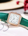 Fashion Simple Quartz watch for Women Wristwatches Ladies Red Leather Business Students Casual Watch