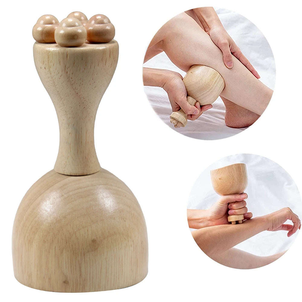 FITPERT Wood Therapy Cup, Wood Therapy Massage Tools for Body Shaping,Body Sculpting Tool Lymphatic Drainage Cellulite Reduction