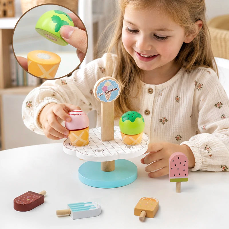 Wooden Afternoon Tea Dessert Pretend Play Set