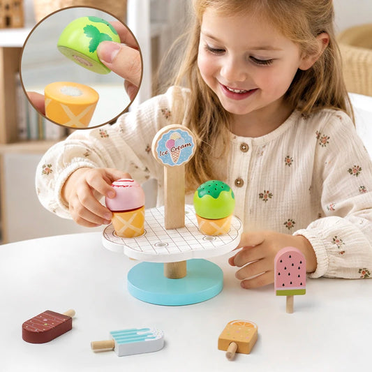 Wooden Afternoon Tea Dessert Pretend Play Set