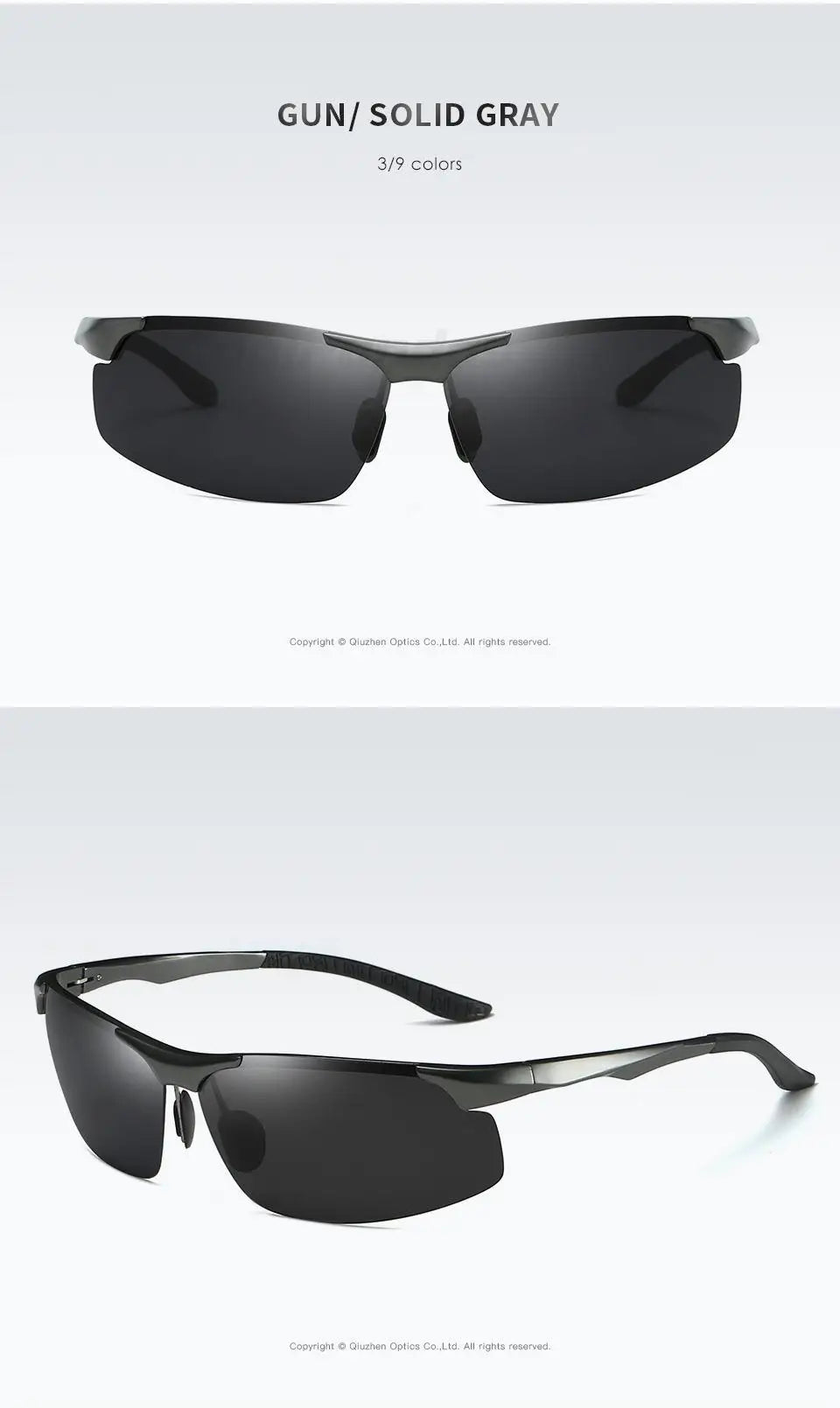 Aluminum Photochromic Polarized UV400 Mirror Driving Sunglasses for Men Women