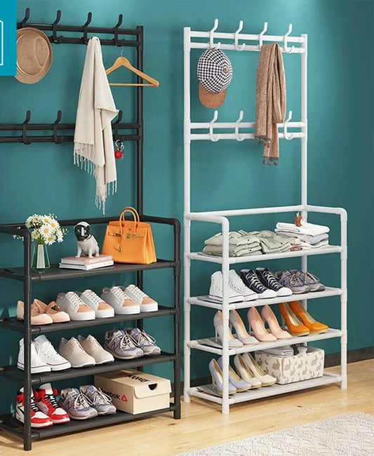 Coat Shelves Shoe Furniture Strong Load-bearing Living Room Organizer Clothes Hat Shoes Storage Shelf Bedroom Bag Storage Rack