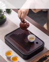 Kitchen Tea Tray Portable Dishes For Tea Bamboo Rectangle Storage Of Water Woodentray For Chinese Style Chaban Tea Table