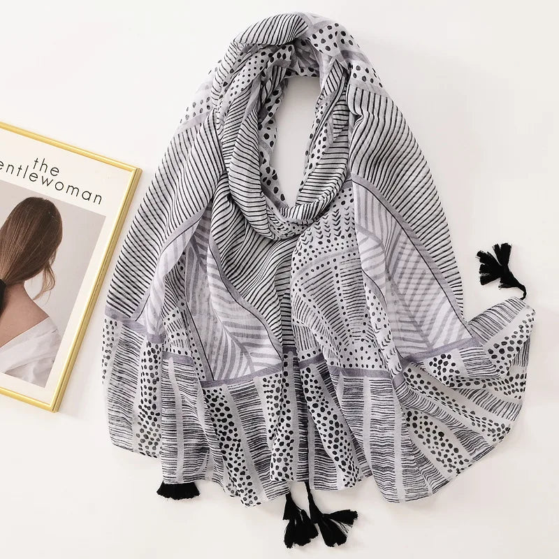 Bandannas Designer Scarf Luxury Scarves Woman Scarf Elegant Women's Shawls For Cotton Veils Bandana Brand