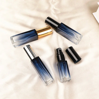 4pcs 5/10ml Mini Glass Spray Bottle Portable Empty Perfume Bottle Refillable Sample Fine Mist  Atomizer Bottle Travel Containers