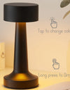 USB with Touch Sensor Dimmable Metal Table Lamp 3 Colors Bedroom Nightstand Kids Wireless LED Night Light Rechargeable Battery