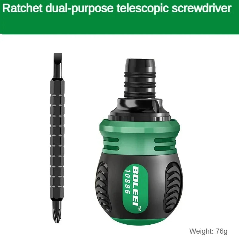 High quality ratchet screwdriver set with multifunctional adjustable inner cross shaped triangular plum blossom shaped screwdriv