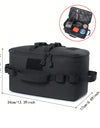 Camp Pouch Outdoor Camping Storage Bag Basket Gas Stove Canister Pot Carry Bag Sack Picnic Bag Cookware Utensils Organizer