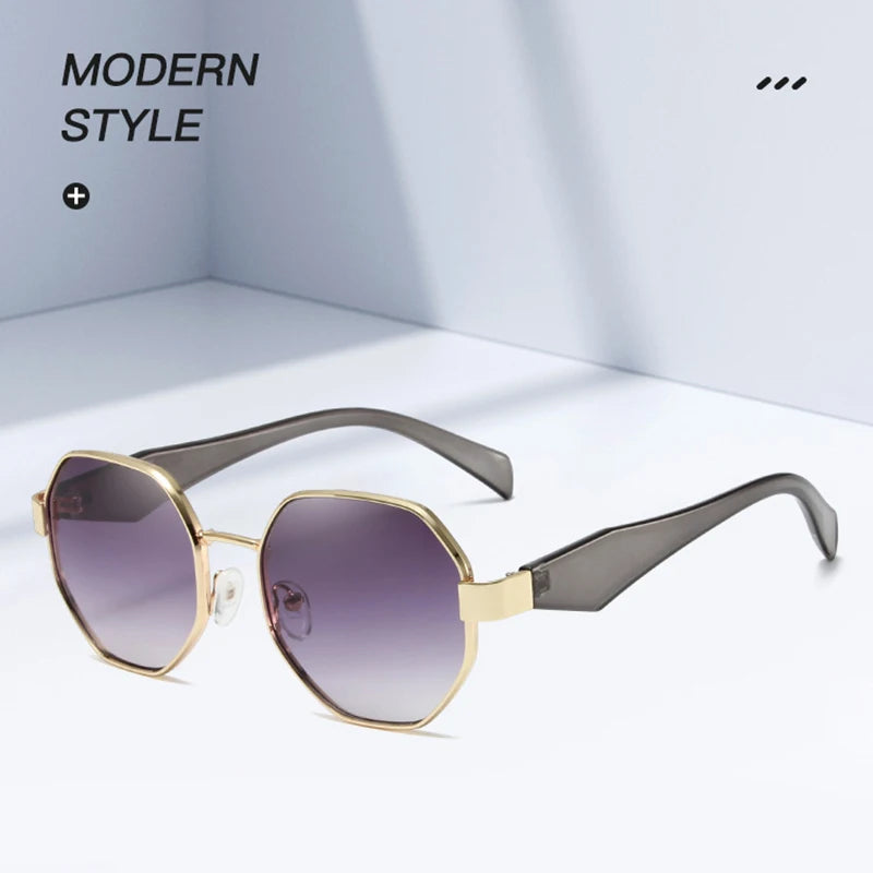 Sunglasses Personalized Frameless Glasses Polygonal Sun Glasses Casual Hip-Hop Trendy Outdoors Eyeglasses Men UV400
