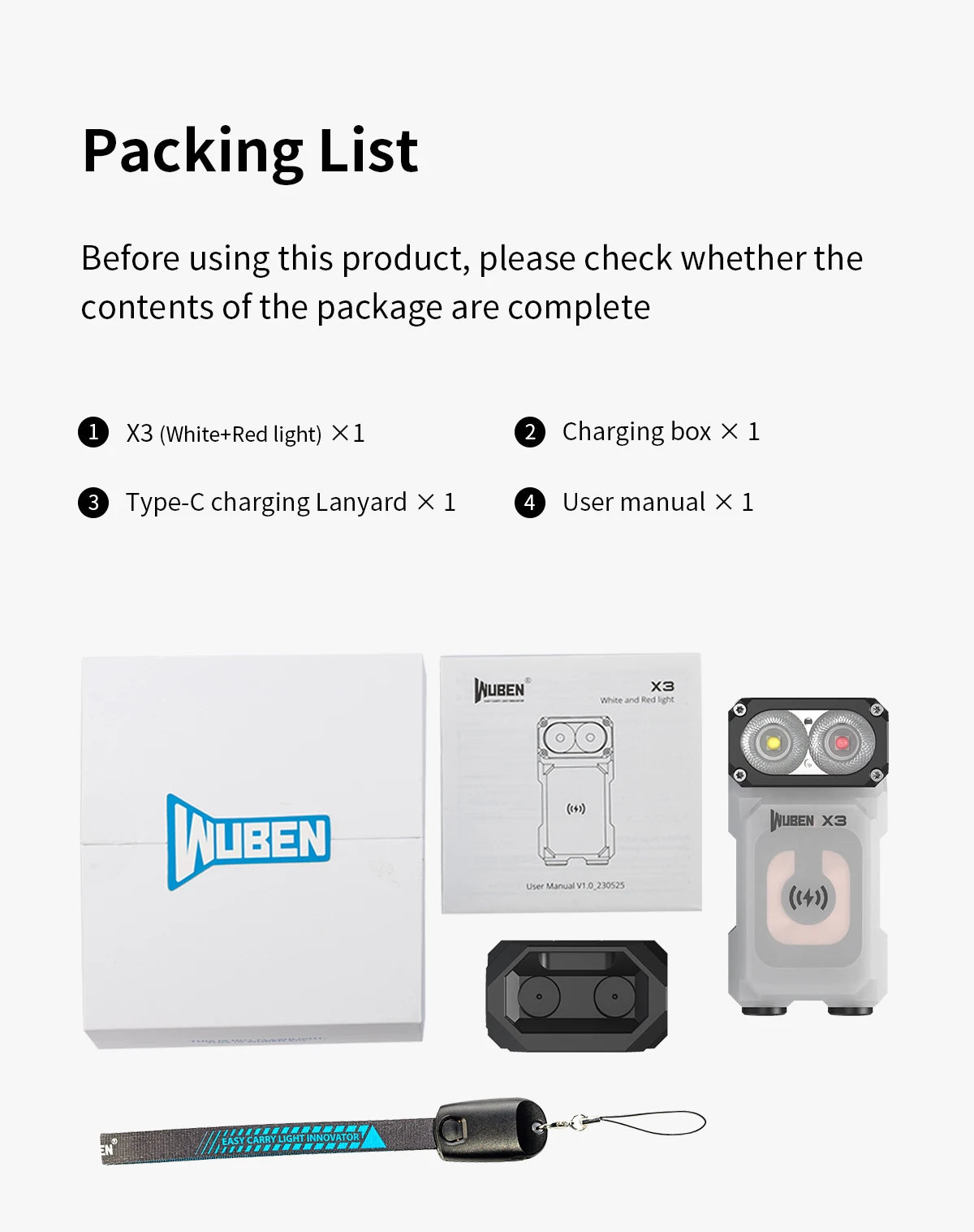 700 Lumen Rechargeable Swivel Head EDC Flashlight With Wireless Charging Case