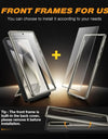 for Samsung Galaxy S24 S23 Ultra Case Bulit-in Screen Protector & Slide Camera Cover Phone Case with Kickstand Belt-Clip
