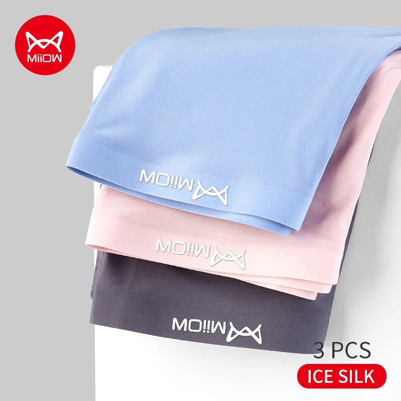 3-Pack Men’s Ice Silk Ultra-Thin Seamless Boxers – Breathable & Comfortable