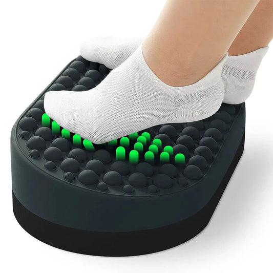 Foot Rest for Under Desk At Work, Home Office Foot Stool, Ottoman Foot Massager Plantar Fasciitis Relief,Soft Silicone Footrests