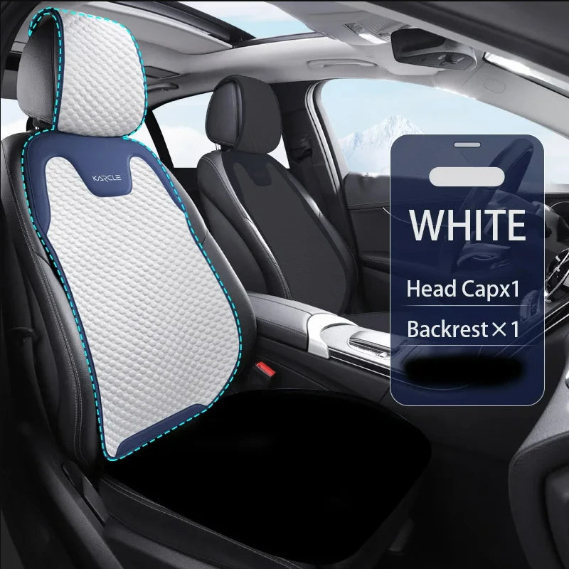 Summer Ice Silk Car Seat Covers Universal Front Rear Car Seat Cushion Auto Protect Mat Cooling Breathable Anti-slip Car Cover