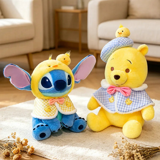 Stitch And Winnie The Pooh Plush Stuffed Doll
