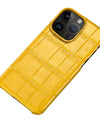 Crocodile Real Leather Cases for iPhone 16 15 Pro Max 14 pro max Genuine Leather Fundas Back Bover