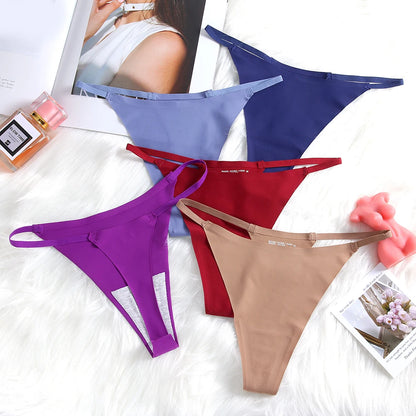 Light Women's Underwear Panties Hot Bikini Thongs Briefs Invisible Silk Female Lingerie G-String