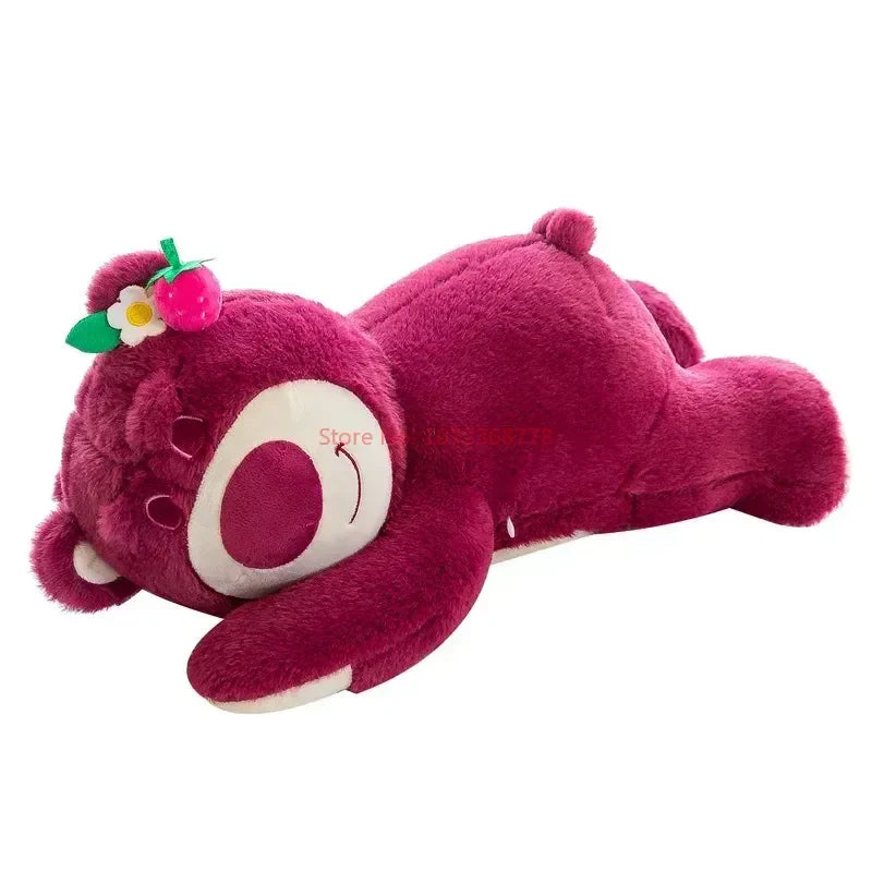 Disney Kawaii Toy Story Lotso Bear Strawberry Sofa Plush Pillow Stuffed Toys  Girls Friends Festivals Birthday Gift