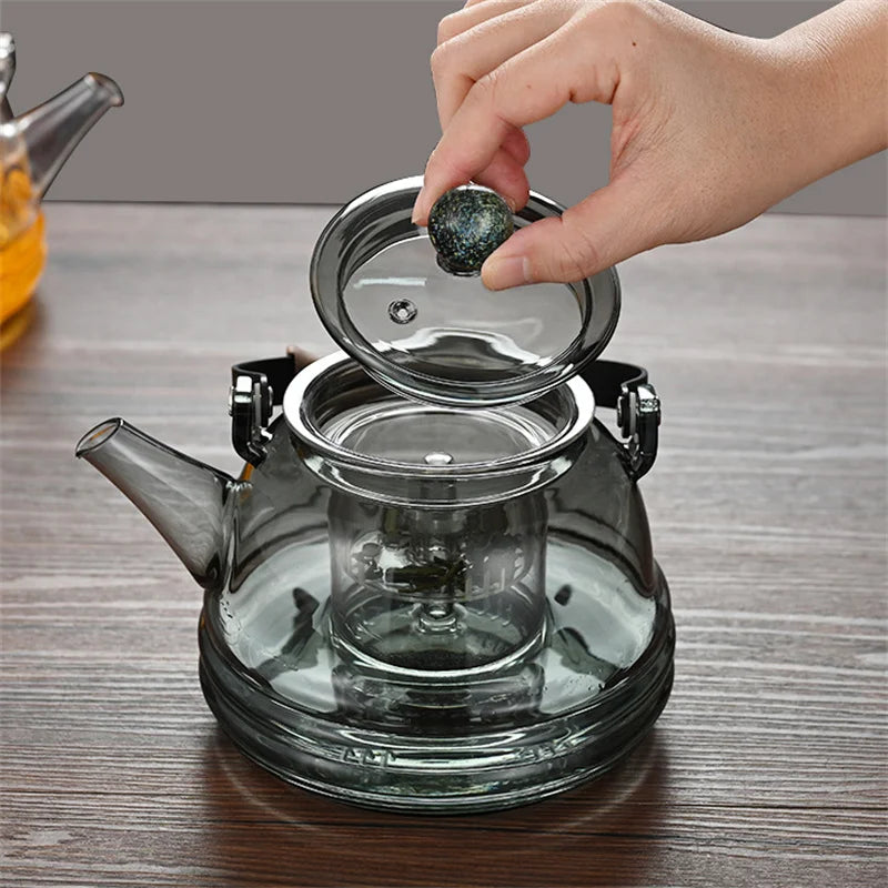 1000ml Stovetop Safe Borosilicate Glass Teapot with Infuser
