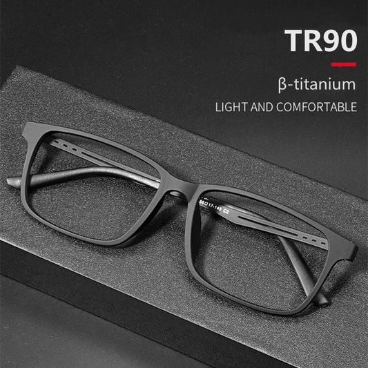 Rectangle Reading Glasses with Lightweight Frame and Blue Light Blocking Lenses