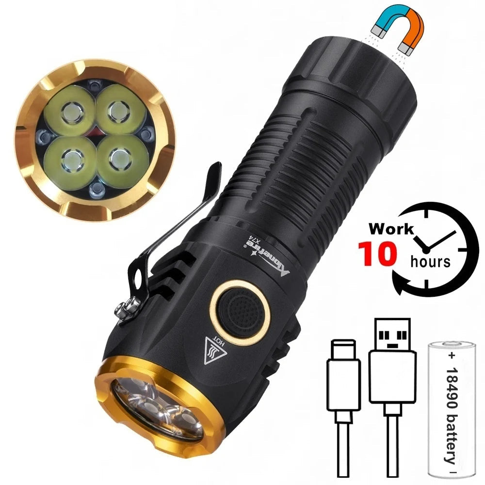 High Bright LED Rechargeable Flashlight