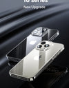 Case For iPhone 16 Pro Max Case Crystal Transparent PC Anti-Yellow Material Lens Protection Cover For iPhone 16 Pro Case