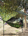 Portable Outdoor Camping Hammock with Mosquito Net High Strength Parachute Fabric Hanging Bed Hunting Sleeping Swing