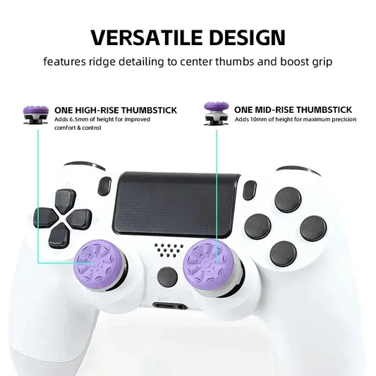 Replacement High-Rise Joystick Freeks Thumbstick Caps – Compatible with 8BitDo Ultimate Controller, PS4 & PS5