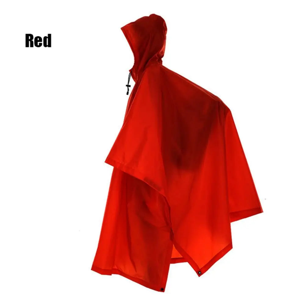 Three in One Waterproof Rain Poncho with Backpack Cover for Hiking and Camping