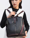 Backpacks PU Leather Travel Back Pack Ladies Large Capacity Shoulder Handbags