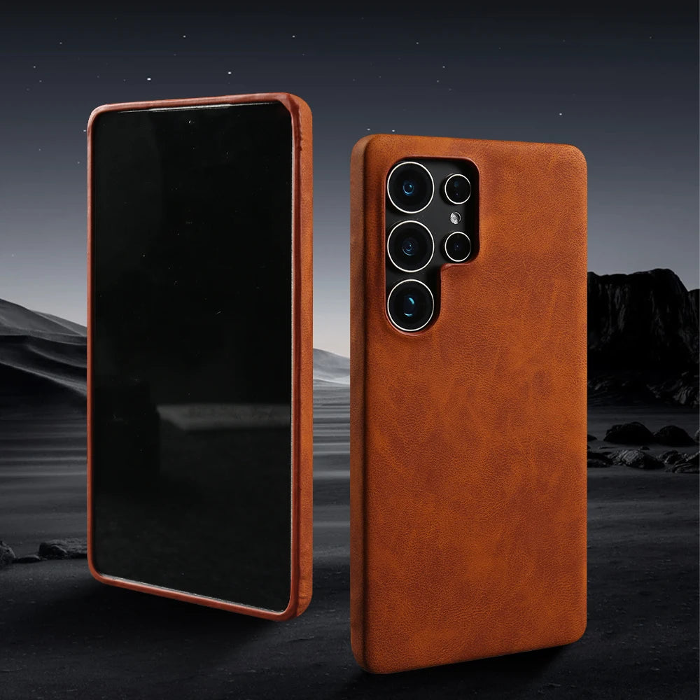 MagSafe Magnetic Luxury PU Leather Case for Samsung Galaxy S26 / S25 / S24 / S23 / S22 / S21 / S20 FE / Note 20 Ultra – Shockproof Back Cover