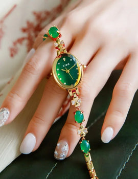 Women's Watch Chain Bracelet Brand High Beauty Light Luxury Quartz Inlaid Diamond Waterproof Female Fashion Clock Watches Gift