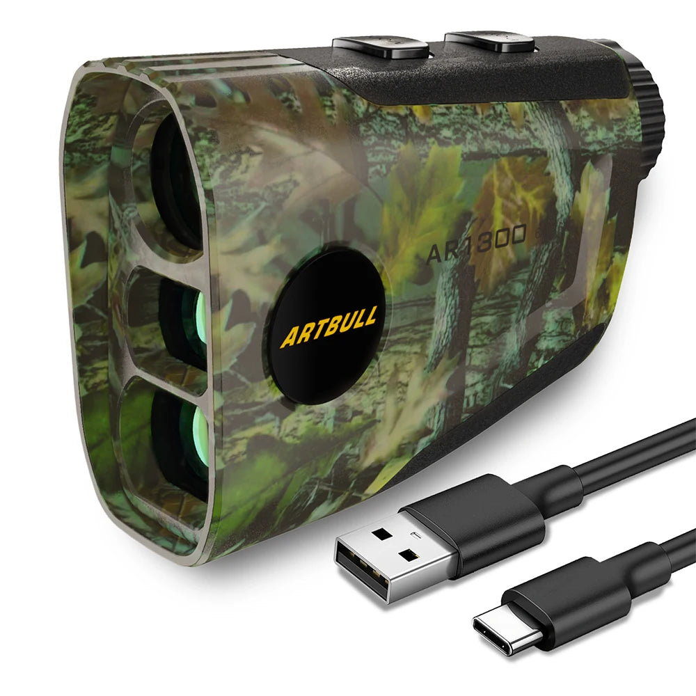 Camouflage Rechargeable Laser Rangefinder 750YD / 1300YD with Flag-Lock Vibration