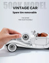 Diecast 1/18 1936 500K Classic Car Alloy Metal Model Sound And Light Toy Collect Display Ornament