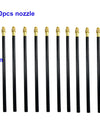 Free Bending Yellow Copper Mist Nozzle 8mm Straight Push Lock Joint Garden Watering Humidification Sprayer