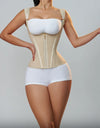 Fajas Colombianas Shapewear Women Double Compression Waist Trainer Corset Adjustable Zipper and Hook-eyes Flat Belly Body Shaper