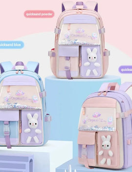 Shoulders Backpack Elementary School Students Schoolbag