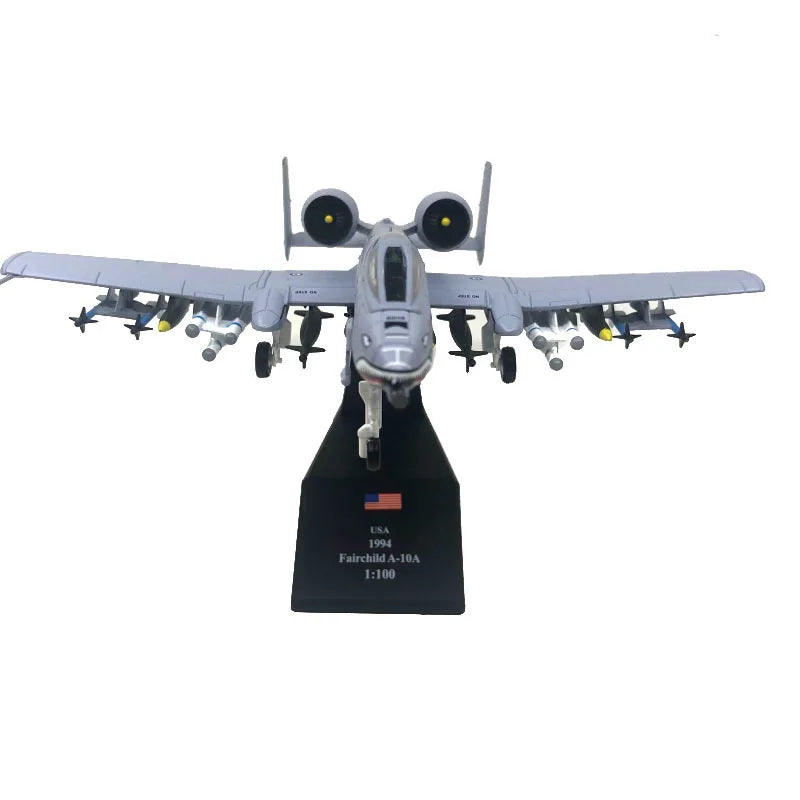 1 100 US A-10 Thunderbolt II Warthog Diecast Aircraft Model