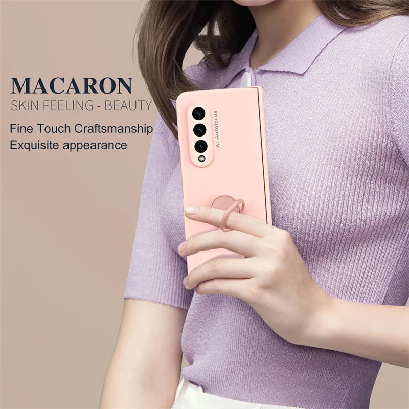 Car Mounted  Bracket Phone Case For Samsung Z Fold 2 3 4 5 Anti Fall All Inclusive Phone Protection Case