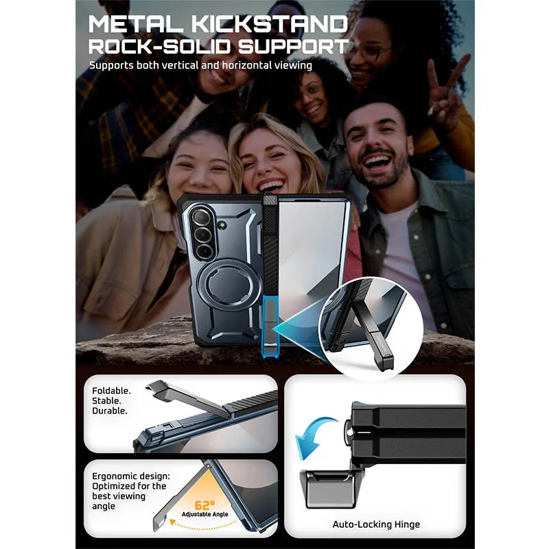 For Samsung Galaxy Z Fold 7 Case UB Grip Anti-Scratch Heavy Duty Rugged  Phone Case with Screen Protector