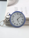 Moveable Pointer Watch Keychain for Women Men Trendy Electronic Clock Key Chain Child Gift Car Key Ring Accessories