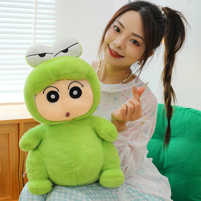 Green Crocodile Plush Toy Soft Cuddly Throw Pillow